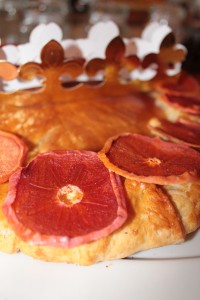 Epiphany King Cake with dried persimons
