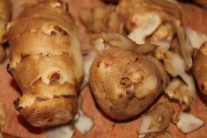 jerusalem artichokes or sunflower chokes 