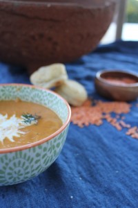 red lentils sweet potatoes soup