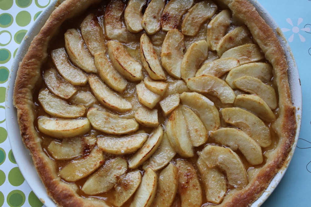 homemade French apple tart from scratch