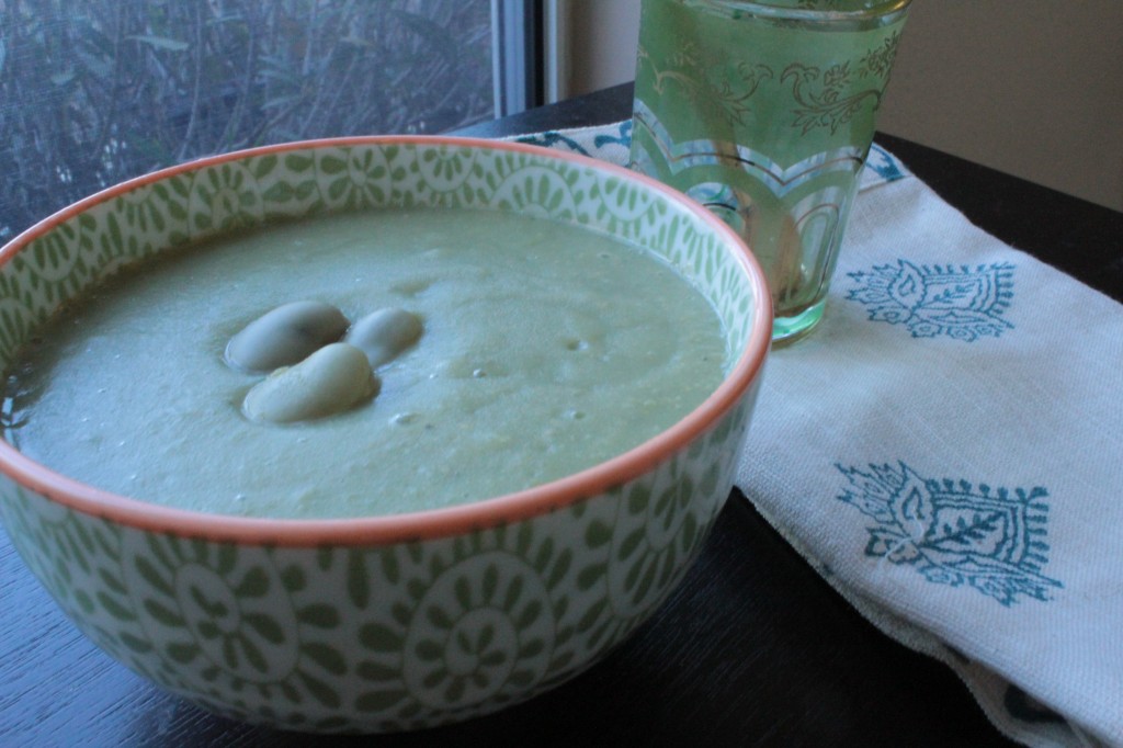 fresh fava beans soup