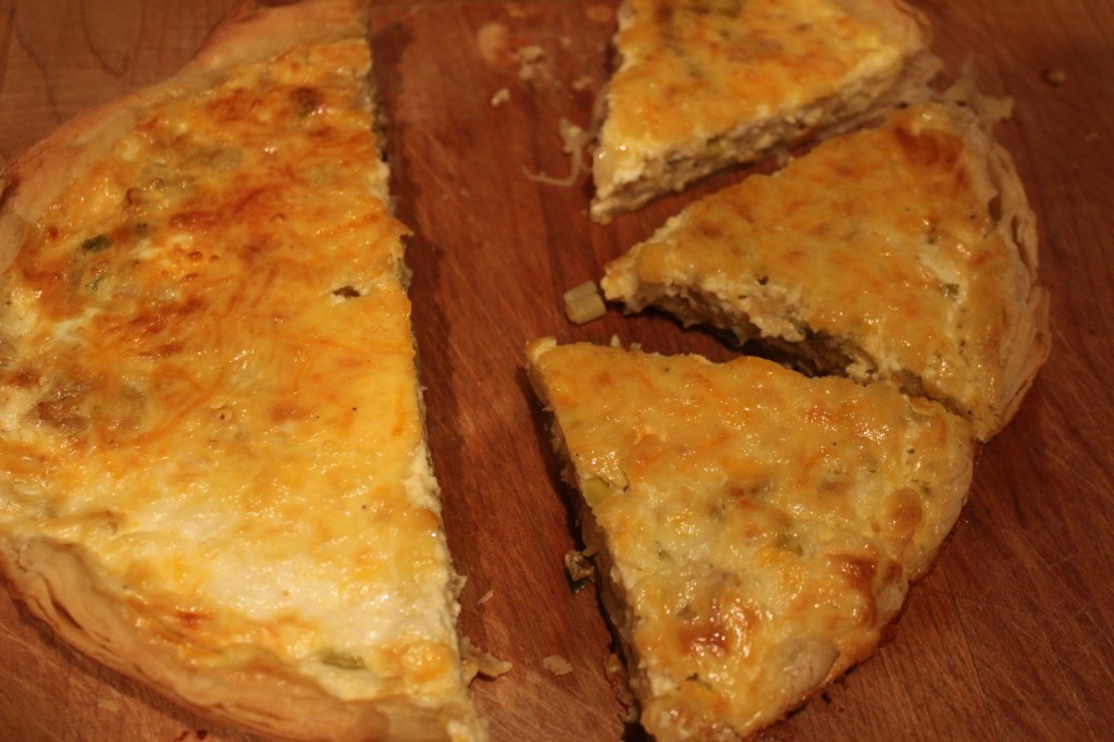 leeks onion quiche