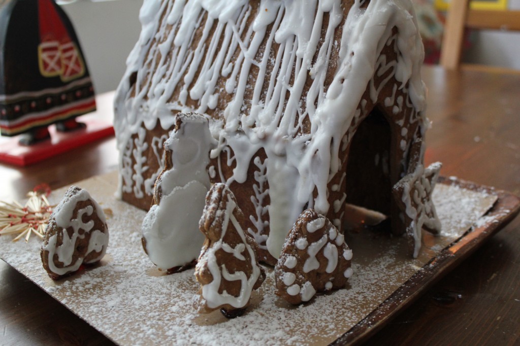 making gingerbread house from scratch