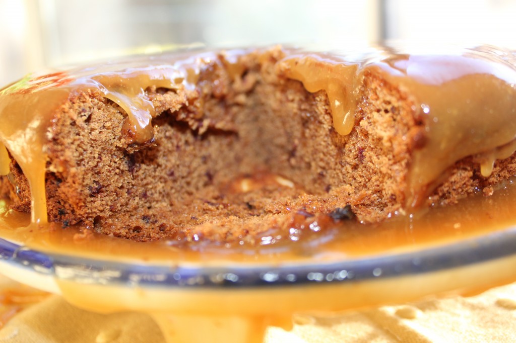 Sticky Date cake with toffee sauce
